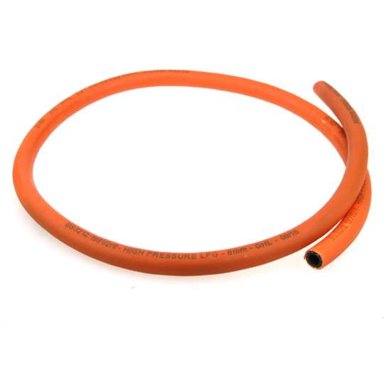 8mm high pressure hose for propane and butane domestic gas connections